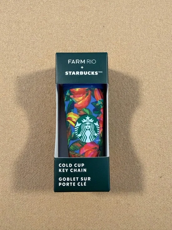 🫐FARM Rio x Starbucks Limited Edition Cold Cup Key Chain - Picture 1 of 5